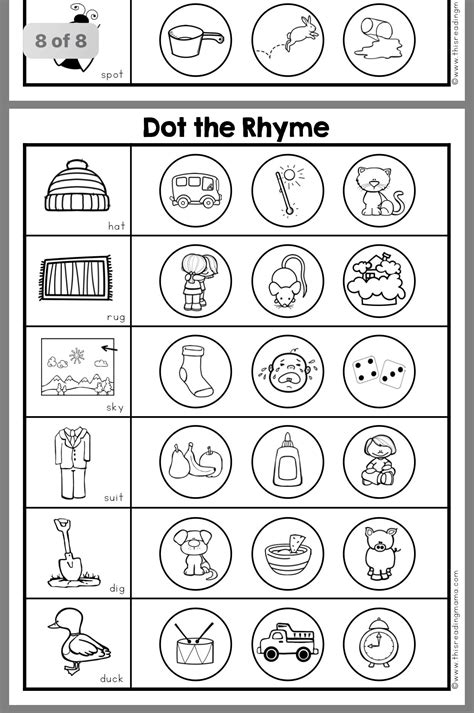 FREE Rhyming Activities .
